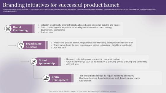 Branding Initiatives For Successful Product Launch