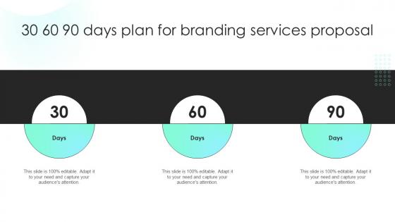 Branding Proposal 30 60 90 Days Plan For Branding Services Proposal Ppt Background