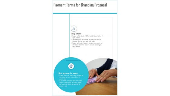 Branding Proposal For Payment Terms One Pager Sample Example Document
