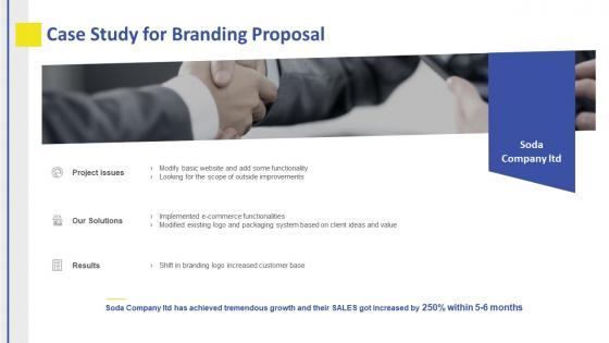 Branding proposal template case study for branding proposal ppt icons