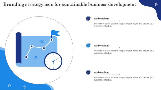 Branding Strategy Icon For Sustainable Business Development