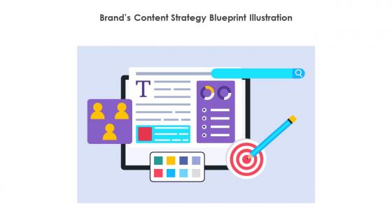 Brands Content Strategy Blueprint Illustration