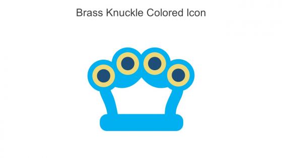 Brass Knuckle Colored Icon In Powerpoint Pptx Png And Editable Eps Format