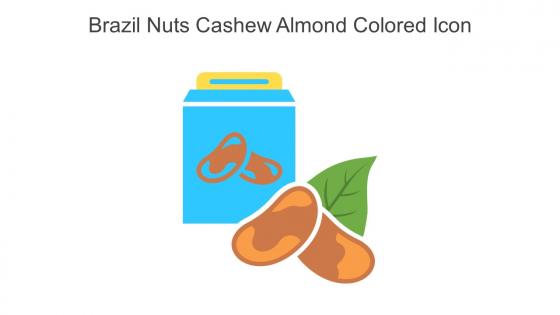 Brazil Nuts Cashew Almond Colored Icon In Powerpoint Pptx Png And Editable Eps Format