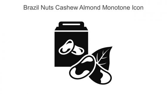 Brazil Nuts Cashew Almond Monotone Icon In Powerpoint Pptx Png And Editable Eps Format