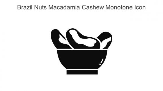 Brazil Nuts Macadamia Cashew Monotone Icon In Powerpoint Pptx Png And Editable Eps Format