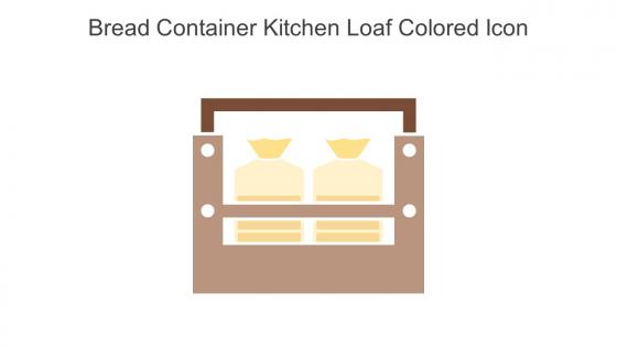 Bread Container Kitchen Loaf Colored Icon In Powerpoint Pptx Png And Editable Eps Format