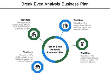 Break even analysis business plan ppt powerpoint presentation professional model cpb
