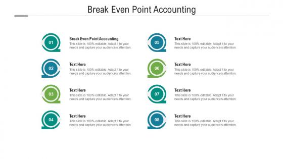 Break even point accounting ppt powerpoint presentation portfolio information cpb