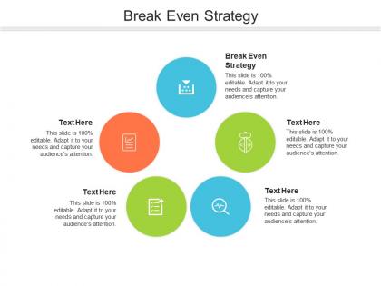Break even strategy ppt powerpoint presentation summary guide cpb