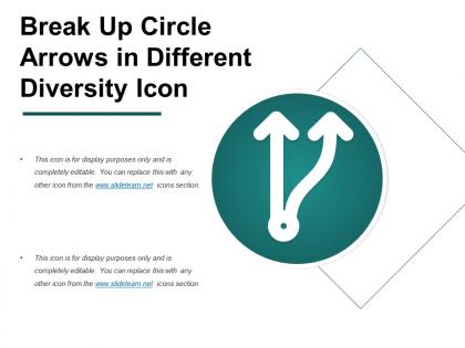 Break up circle arrows in different diversity icon