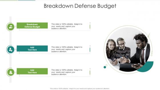 Breakdown Defense Budget In Powerpoint And Google Slides Cpb