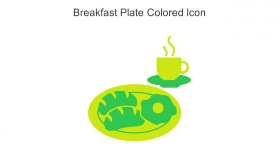 Breakfast Plate Colored Icon In Powerpoint Pptx Png And Editable Eps Format