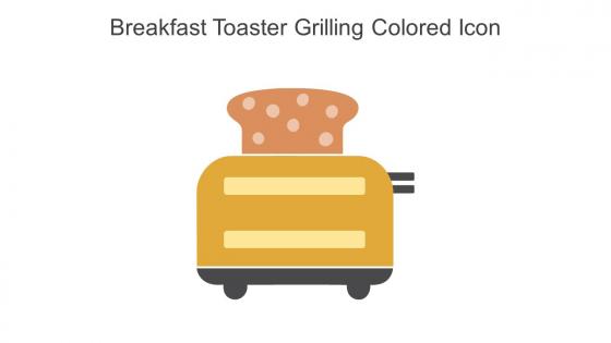Breakfast Toaster Grilling Colored Icon In Powerpoint Pptx Png And Editable Eps Format