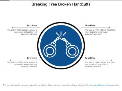 Breaking free broken handcuffs