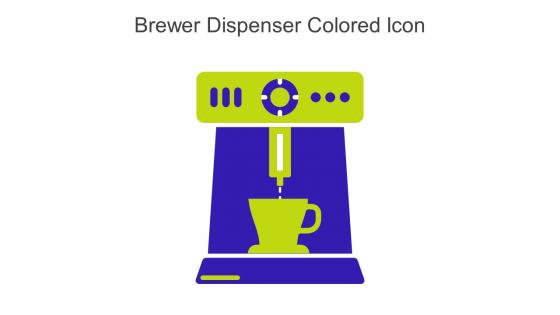 Brewer Dispenser Colored Icon In Powerpoint Pptx Png And Editable Eps Format