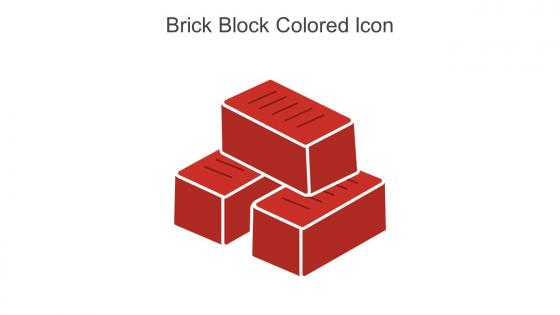 Brick Block Colored Icon In Powerpoint Pptx Png And Editable Eps Format