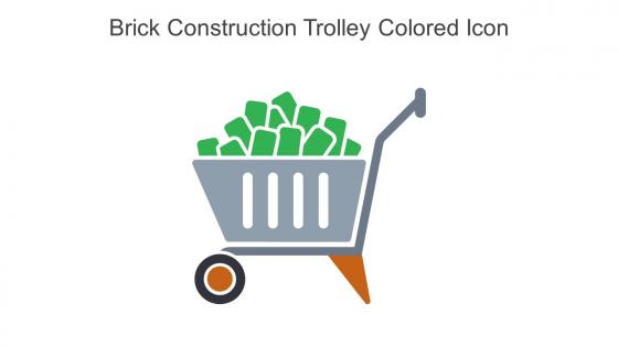 Brick Construction Trolley Colored Icon In Powerpoint Pptx Png And Editable Eps Format