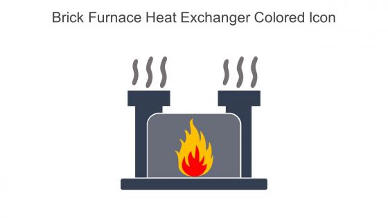 Brick Furnace Heat Exchanger Colored Icon In Powerpoint Pptx Png And Editable Eps Format