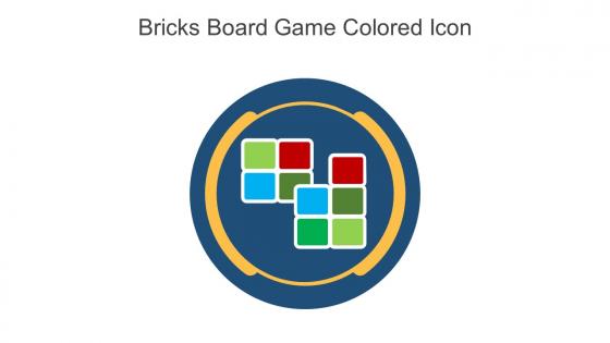Bricks Board Game Colored Icon In Powerpoint Pptx Png And Editable Eps Format