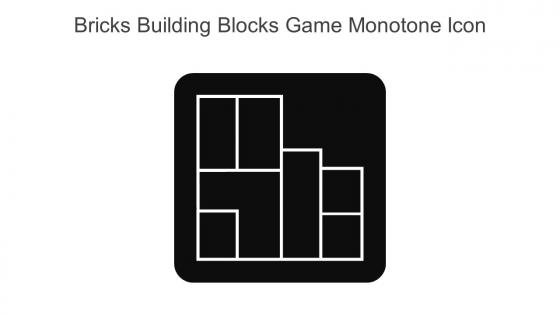 Bricks Building Blocks Game Monotone Icon In Powerpoint Pptx Png And Editable Eps Format