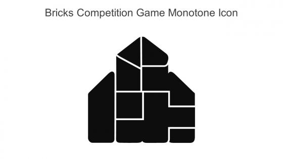 Bricks Competition Game Monotone Icon In Powerpoint Pptx Png And Editable Eps Format