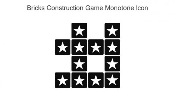 Bricks Construction Game Monotone Icon In Powerpoint Pptx Png And Editable Eps Format