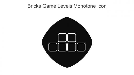 Bricks Game Levels Monotone Icon In Powerpoint Pptx Png And Editable Eps Format
