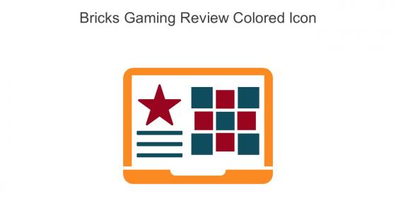 Bricks Gaming Review Colored Icon In Powerpoint Pptx Png And Editable Eps Format