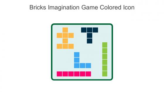 Bricks Imagination Game Colored Icon In Powerpoint Pptx Png And Editable Eps Format