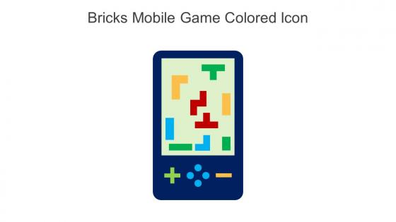 Bricks Mobile Game Colored Icon In Powerpoint Pptx Png And Editable Eps Format