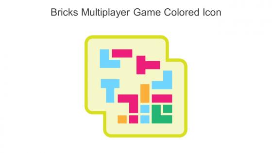 Bricks Multiplayer Game Colored Icon In Powerpoint Pptx Png And Editable Eps Format