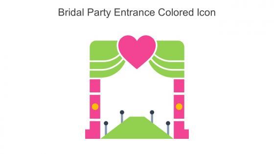 Bridal Party Entrance Colored Icon In Powerpoint Pptx Png And Editable Eps Format