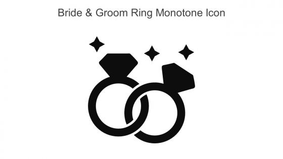 Bride And Groom Ring Monotone Icon In Powerpoint Pptx Png And Editable Eps Format