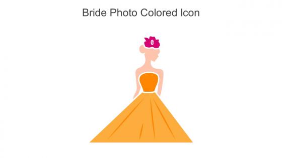 Bride Photo Colored Icon In Powerpoint Pptx Png And Editable Eps Format