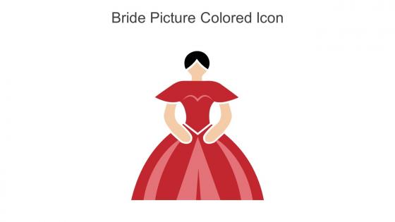 Bride Picture Colored Icon In Powerpoint Pptx Png And Editable Eps Format