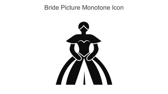Bride Picture Monotone Icon In Powerpoint Pptx Png And Editable Eps Format