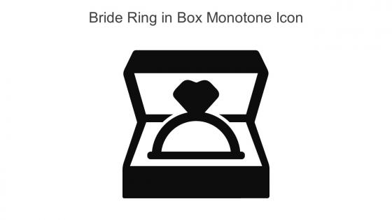 Bride Ring In Box Monotone Icon In Powerpoint Pptx Png And Editable Eps Format