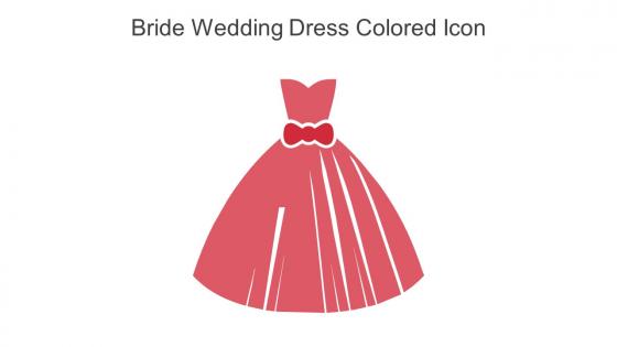 Bride Wedding Dress Colored Icon In Powerpoint Pptx Png And Editable Eps Format