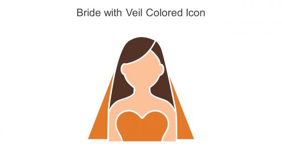 Bride With Veil Colored Icon In Powerpoint Pptx Png And Editable Eps Format