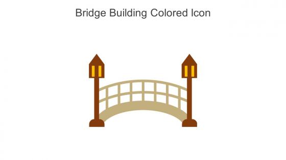 Bridge Building Colored Icon In Powerpoint Pptx Png And Editable Eps Format
