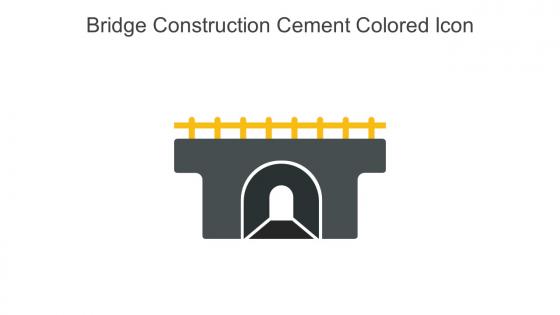 Bridge Construction Cement Colored Icon In Powerpoint Pptx Png And Editable Eps Format