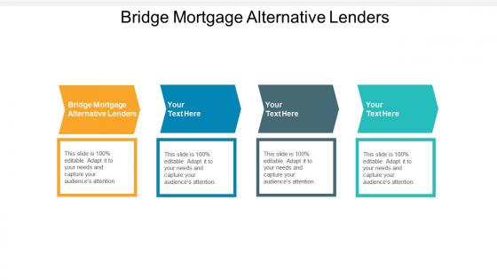 Bridge mortgage alternative lenders ppt powerpoint presentation icon skills cpb