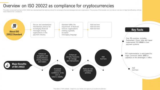 Bridging The Gap Overview On Iso 20022 As Compliance For Cryptocurrencies BCT SS V