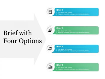Brief with four options