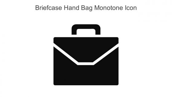 Briefcase Hand Bag Monotone Icon In Powerpoint Pptx Png And Editable Eps Format