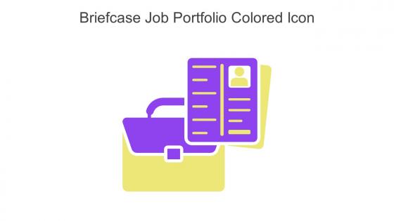 Briefcase Job Portfolio Colored Icon In Powerpoint Pptx Png And Editable Eps Format