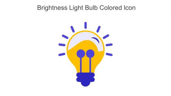 Brightness Light Bulb Colored Icon In Powerpoint Pptx Png And Editable Eps Format