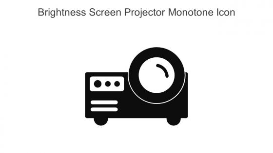 Brightness Screen Projector Monotone Icon In Powerpoint Pptx Png And Editable Eps Format