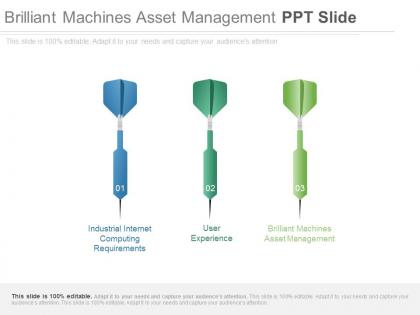 Brilliant machines asset management ppt slide